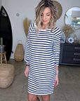 Robe marinière maille en coton - 𝐌𝐚𝐫𝐢𝐧𝐚𝟒𝟒𝐟𝐚𝐦𝐢𝐥𝐲