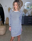 Robe marinière maille en coton - 𝐌𝐚𝐫𝐢𝐧𝐚𝟒𝟒𝐟𝐚𝐦𝐢𝐥𝐲