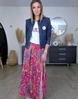 Veste originale en jean bleu brut