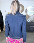 Veste originale en jean bleu brut