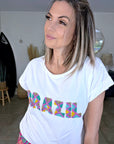 T-shirt blanc Brazil