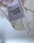 Veste blanche à imprimé japonais au dos