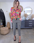 Chemise fluo à imprimé léopard - 𝐌𝐚𝐫𝐢𝐧𝐚𝟒𝟒𝐟𝐚𝐦𝐢𝐥𝐲