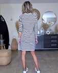 Robe marinière maille en coton - 𝐌𝐚𝐫𝐢𝐧𝐚𝟒𝟒𝐟𝐚𝐦𝐢𝐥𝐲