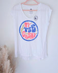 T-shirt blanc "My tee great" - 𝐌𝐚𝐫𝐢𝐧𝐚𝟒𝟒𝐟𝐚𝐦𝐢𝐥𝐲