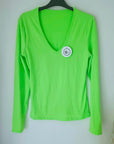 T-shirt en lycra vert-jaune fluo