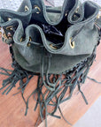Sac bourse kaki 100% cuir - 𝐌𝐚𝐫𝐢𝐧𝐚𝟒𝟒𝐟𝐚𝐦𝐢𝐥𝐲