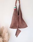 Sac cabas 100% cuir marron taupe - 𝐌𝐚𝐫𝐢𝐧𝐚𝟒𝟒𝐟𝐚𝐦𝐢𝐥𝐲