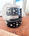 Ceinture noire ร clous en strass rock - ๐๐๐ซ๐ข๐ง๐๐๐๐๐๐ฆ๐ข๐ฅ๐ฒ