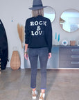 Pull noir à inscriptions au dos - 𝐌𝐚𝐫𝐢𝐧𝐚𝟒𝟒𝐟𝐚𝐦𝐢𝐥𝐲