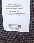 Pantalon palazzo marron à imprimé à carreaux