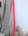 Veste en lin à bandes fluo