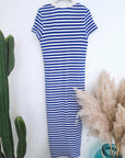 Robe marinière en maille