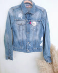 Veste cintrée création en jean