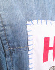 Chemise bleue en jean fine en coton