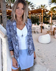 Jupe-short bleu ciel
