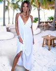 Robe longue blanche