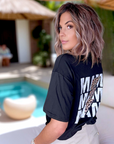 T-shirt noir Mama grr