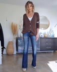 Cardigan love militaire