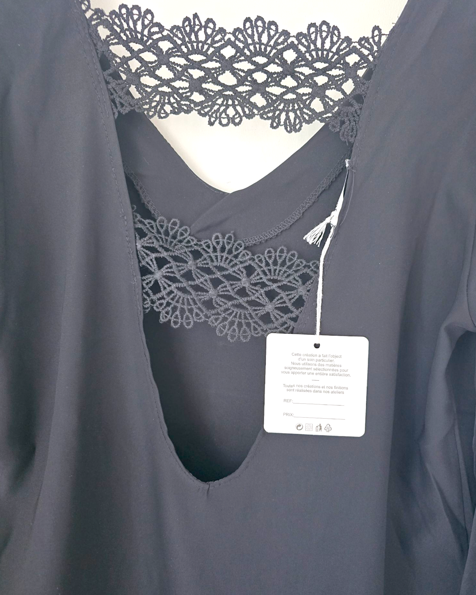Blouse dos ouvert