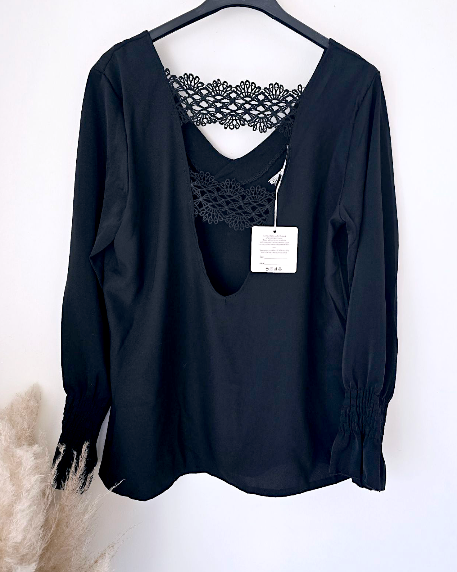Blouse dos ouvert