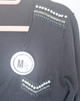 Pull black militaire