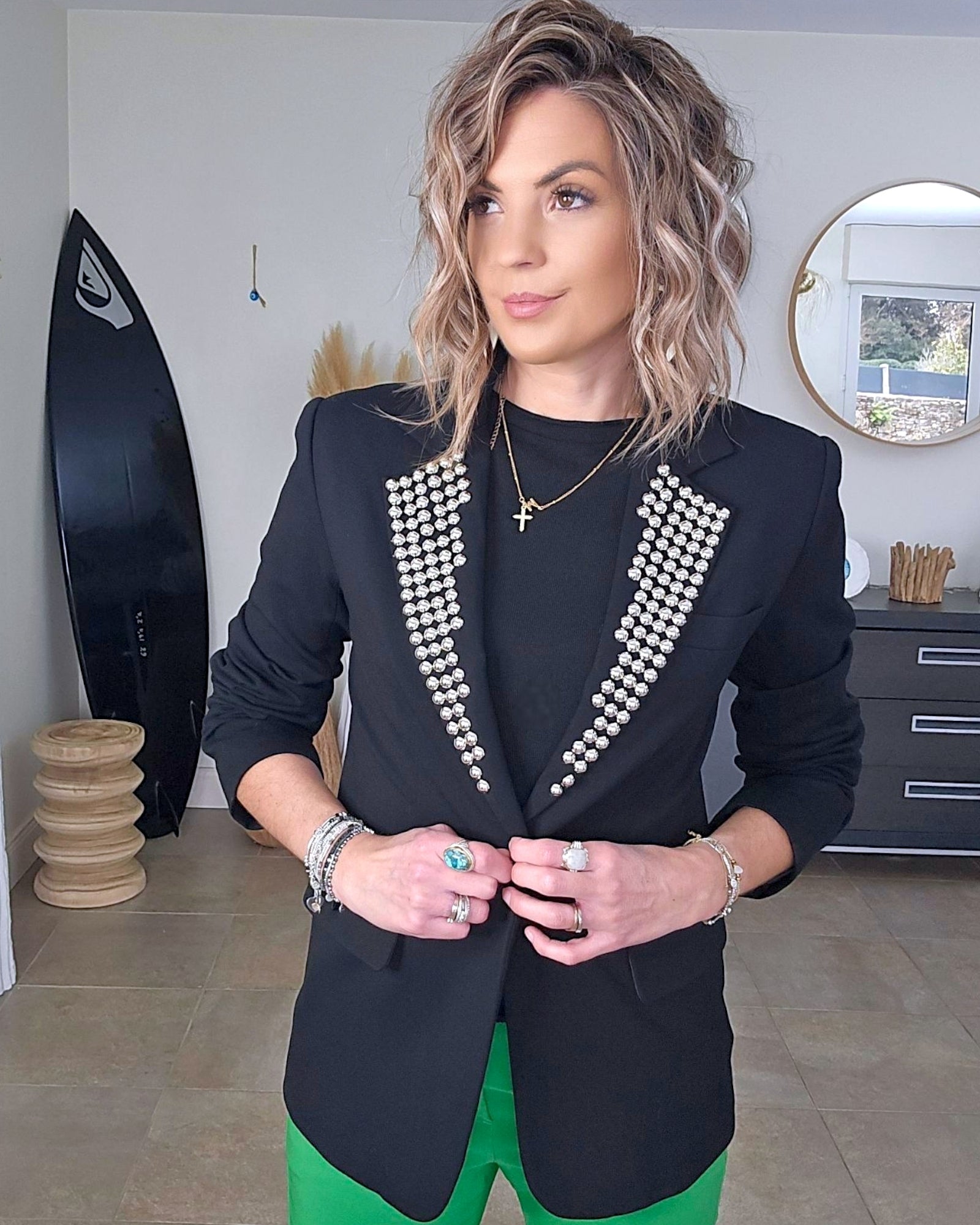 Veste rock-chic