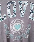 Cardigan love militaire