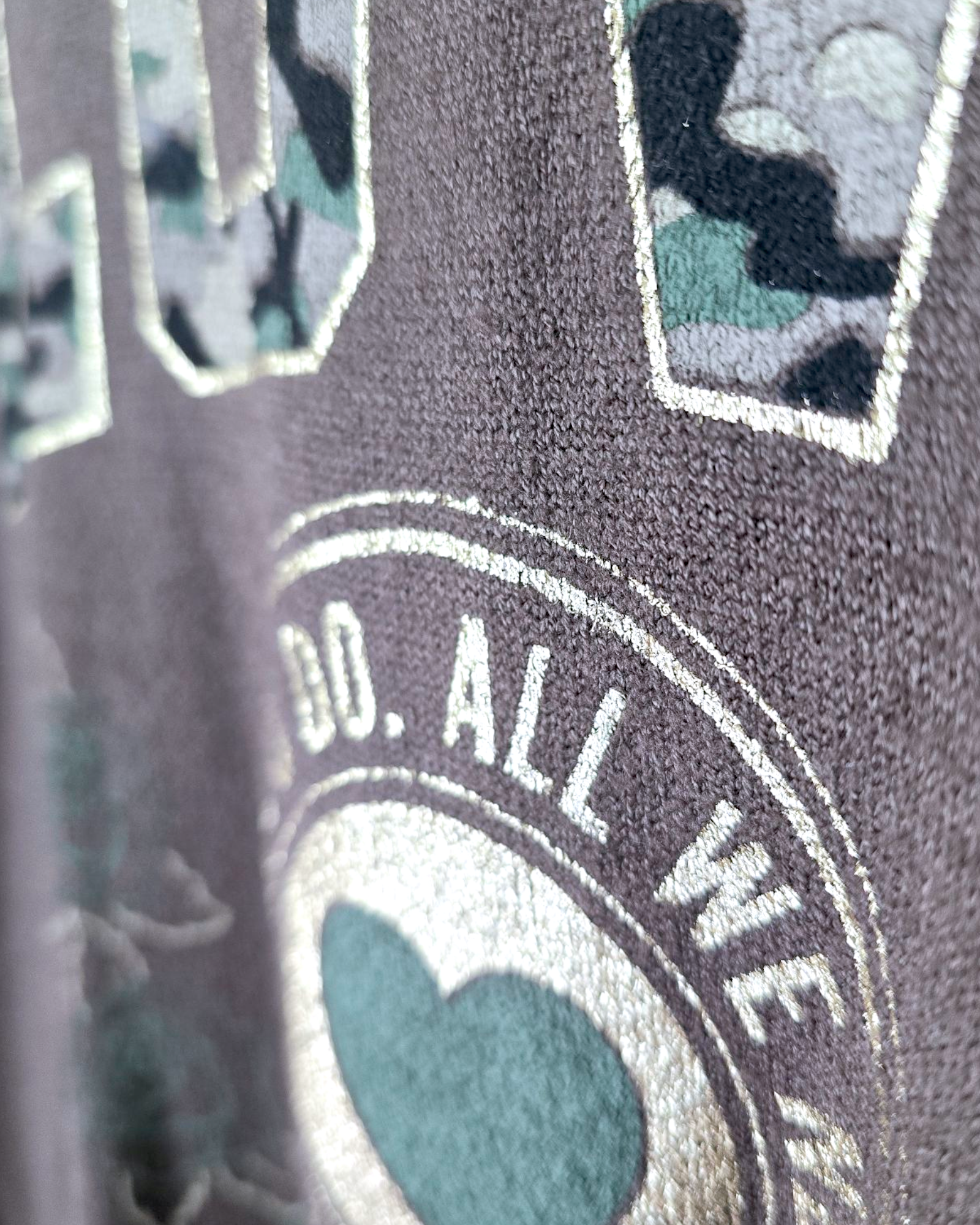 Cardigan love militaire