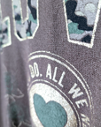 Cardigan love militaire