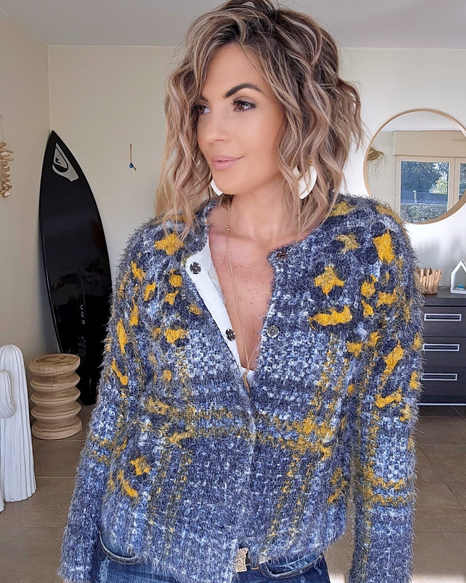Cardigan imprimé
