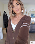 Cardigan love militaire