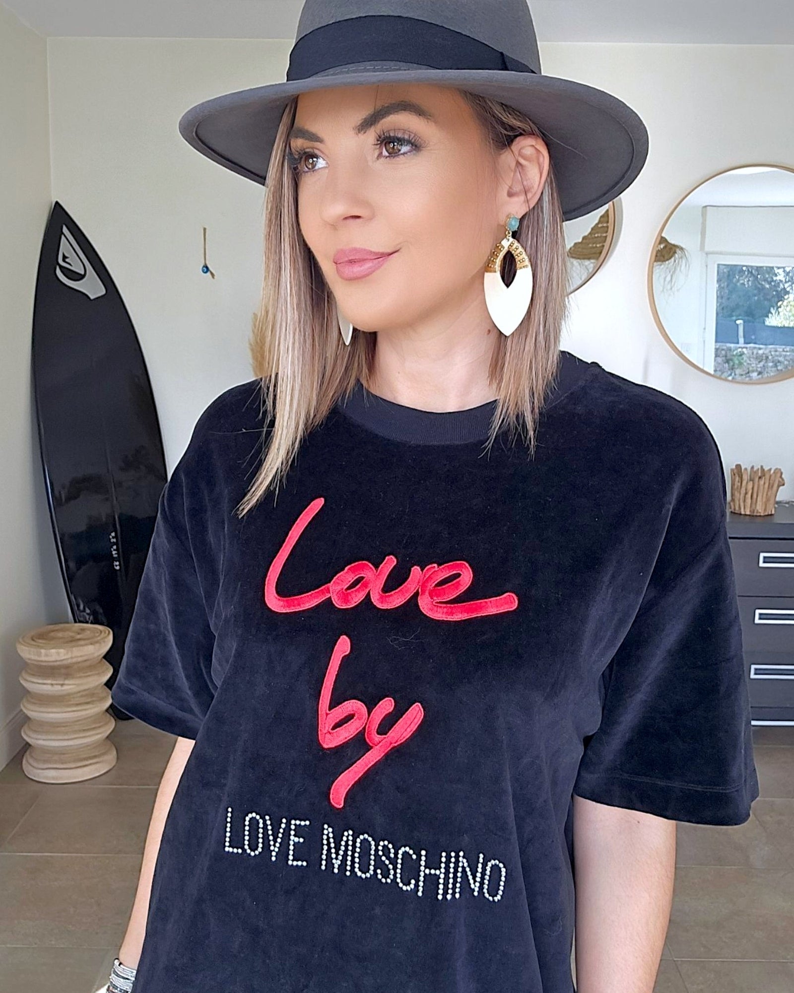 Robe velours Love