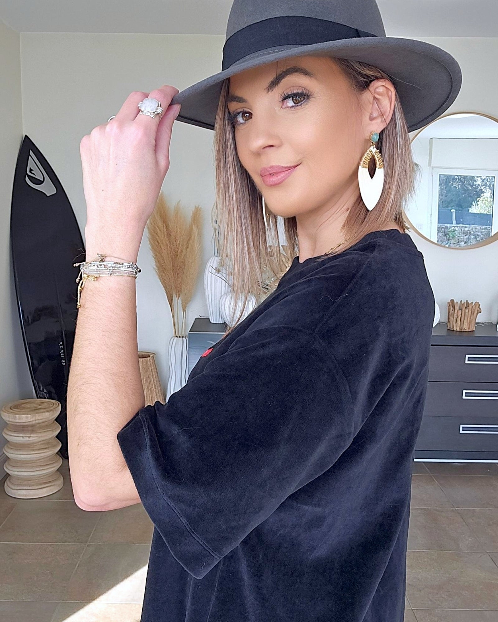Robe velours Love