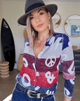 Cardigan + écharpe tags