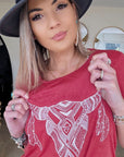 Tee-shirt buffle à strass