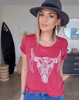 Tee-shirt buffle à strass