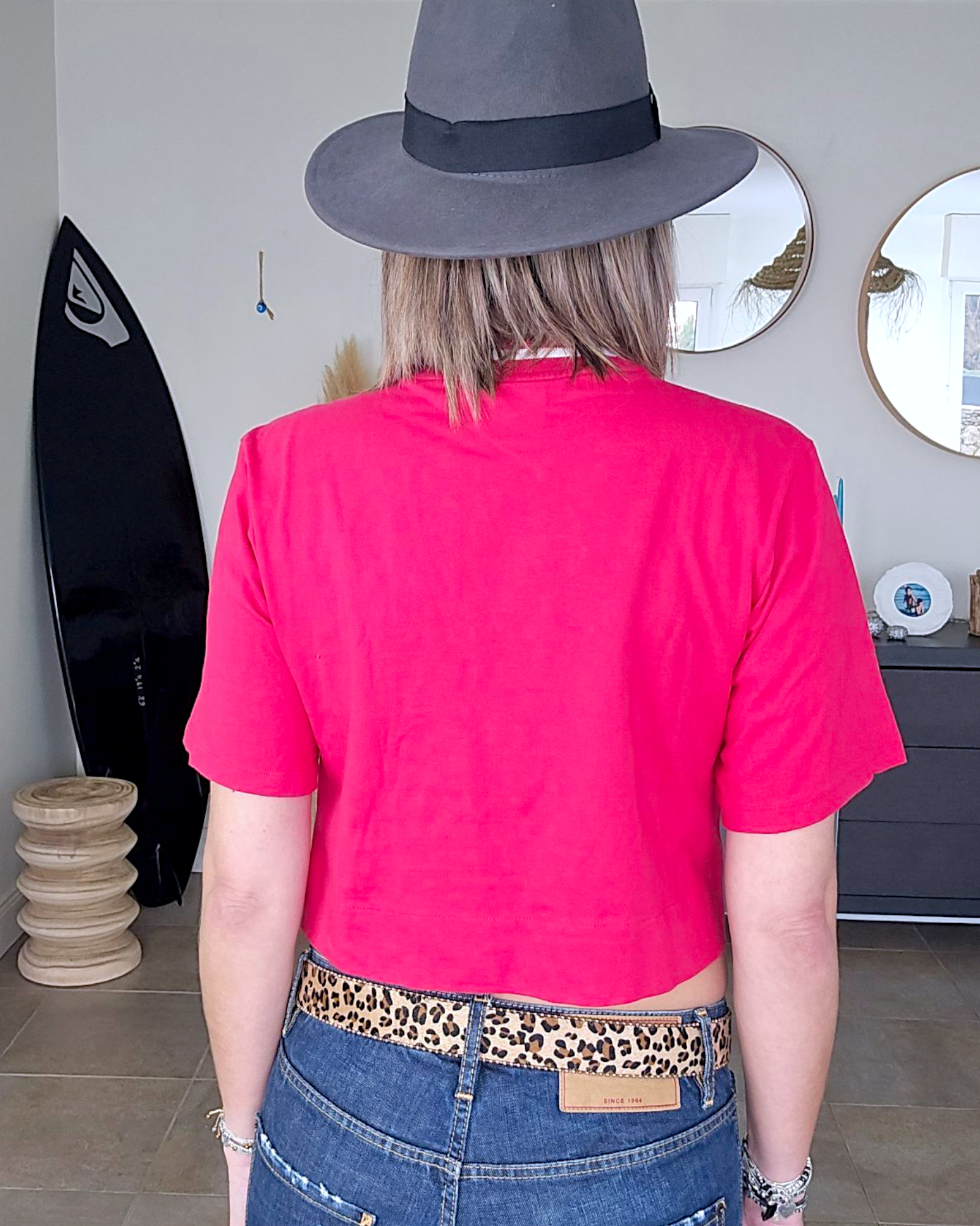 Tee-shirt top crop