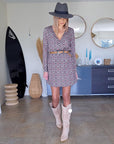 Robe encolure en V