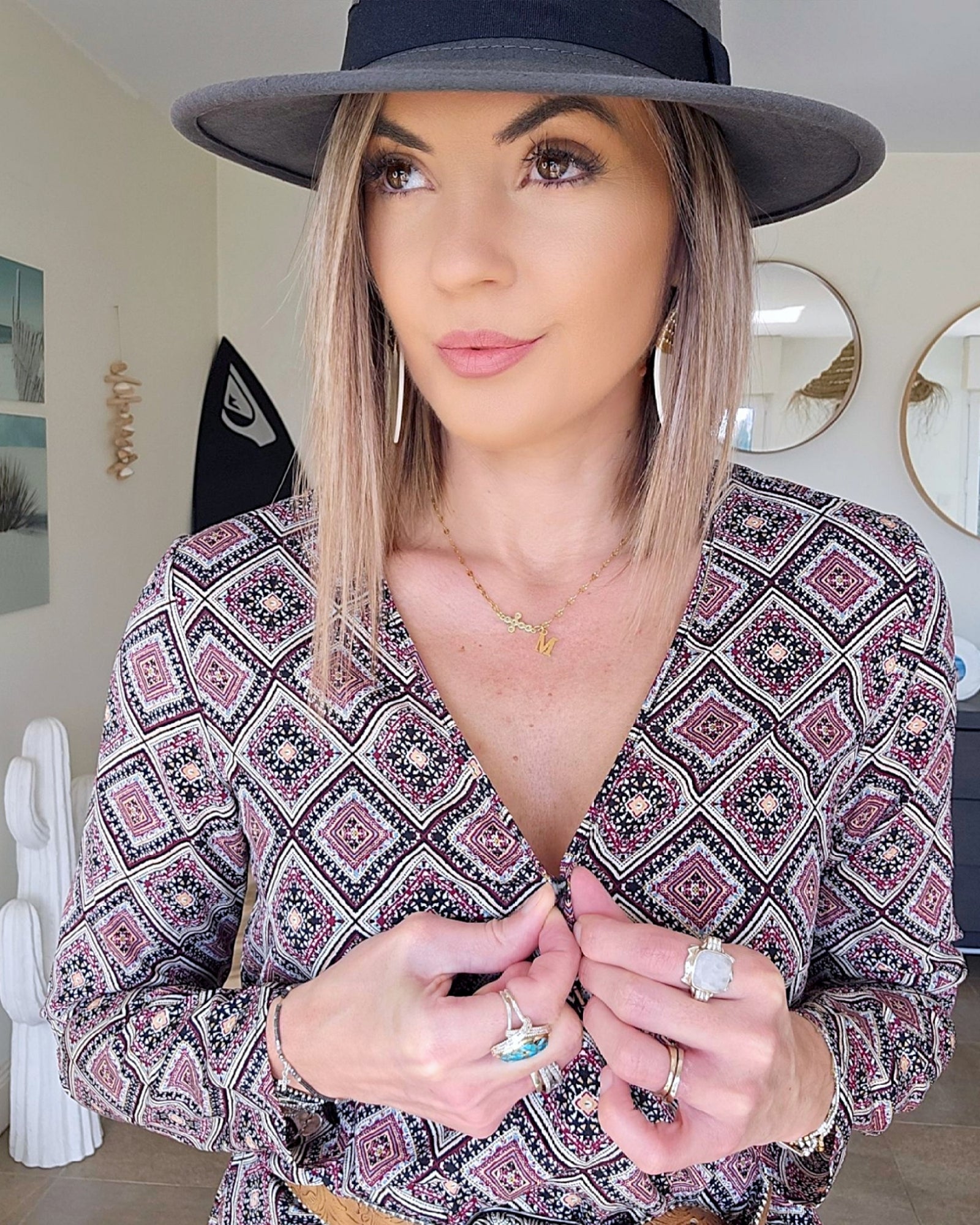 Robe encolure en V