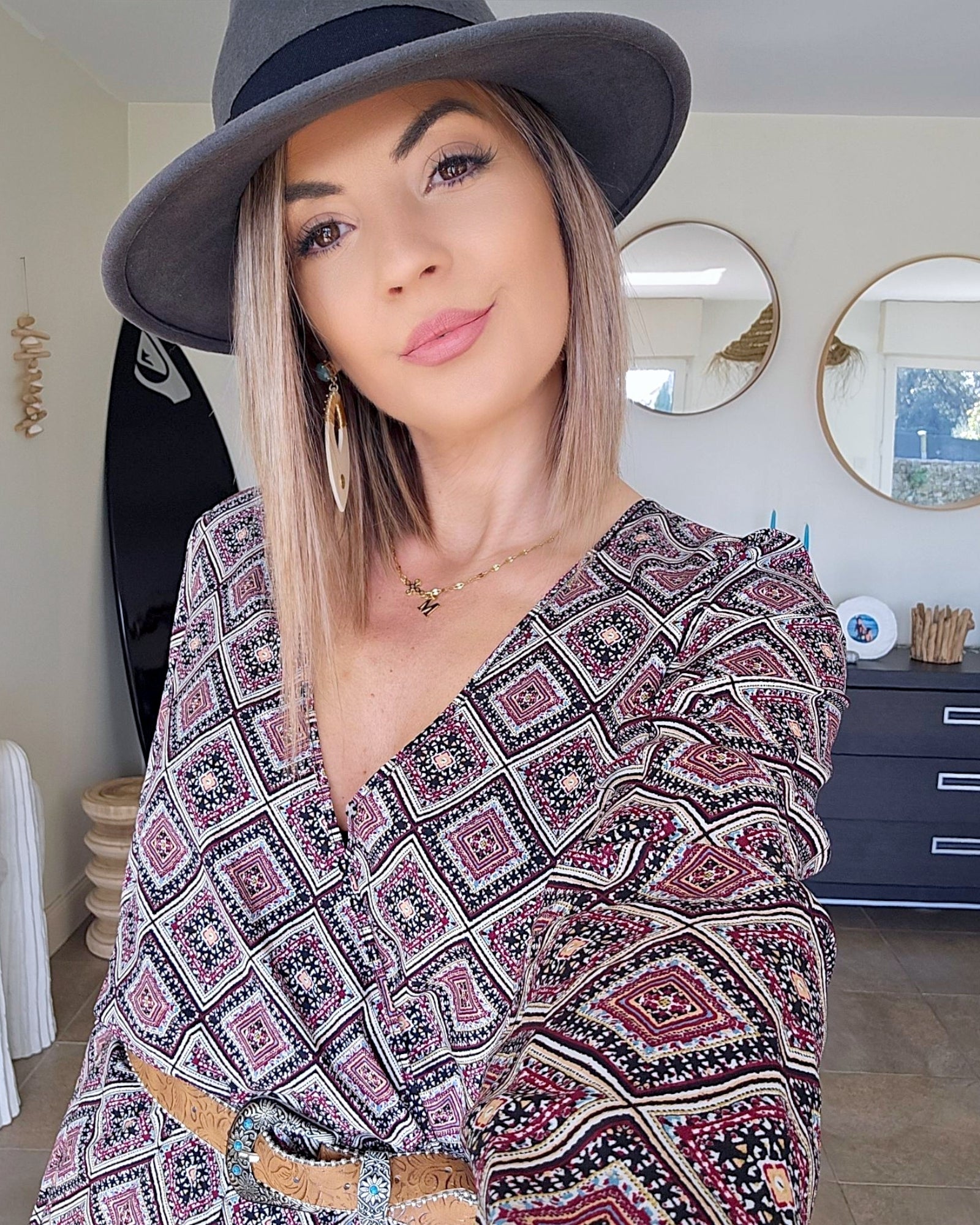 Robe encolure en V