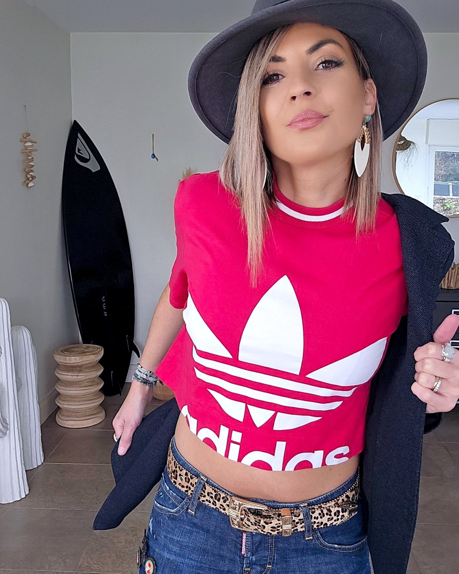 Tee-shirt top crop