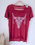 Tee-shirt buffle à strass