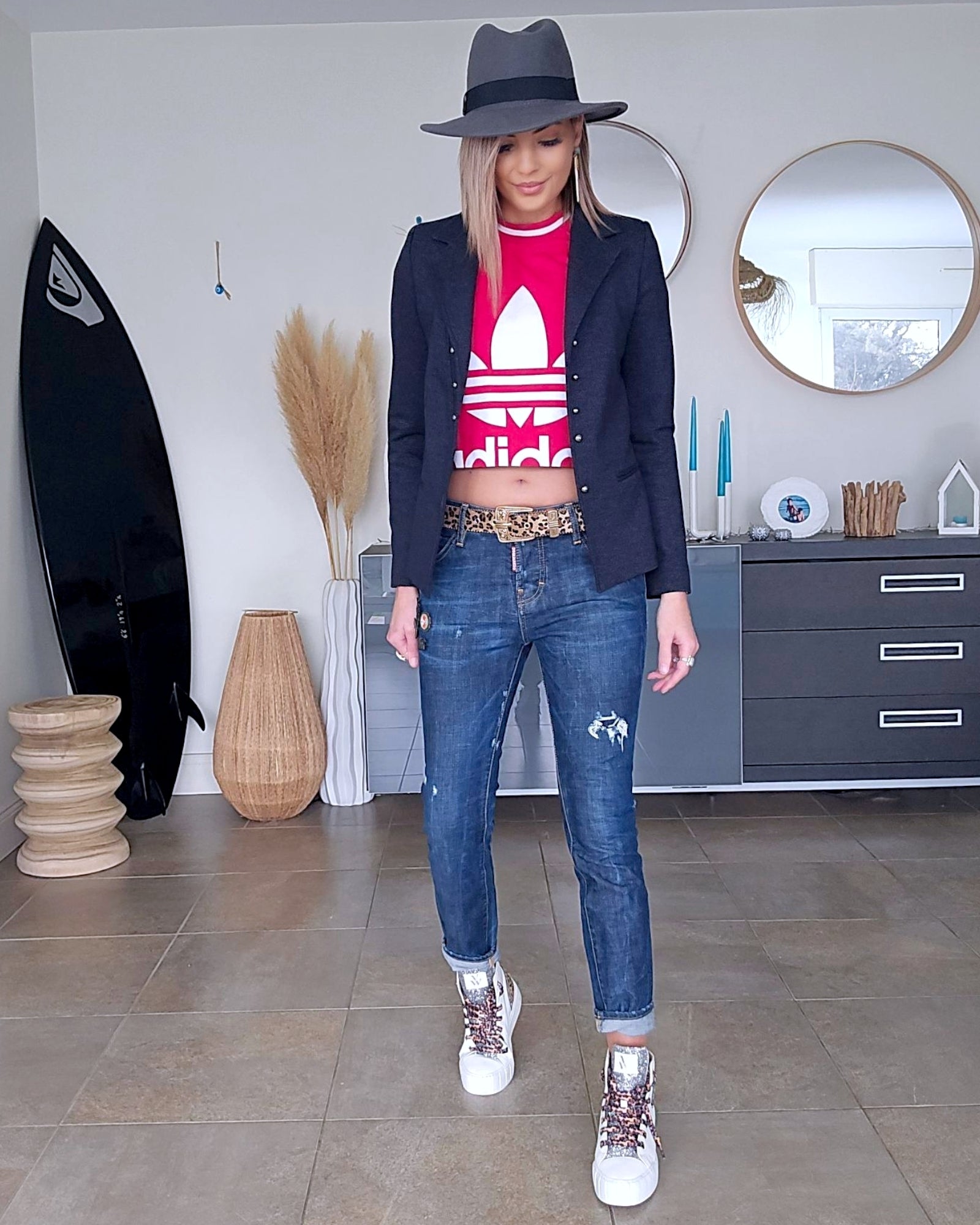 Tee-shirt top crop