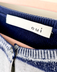 Cardigan + écharpe tags