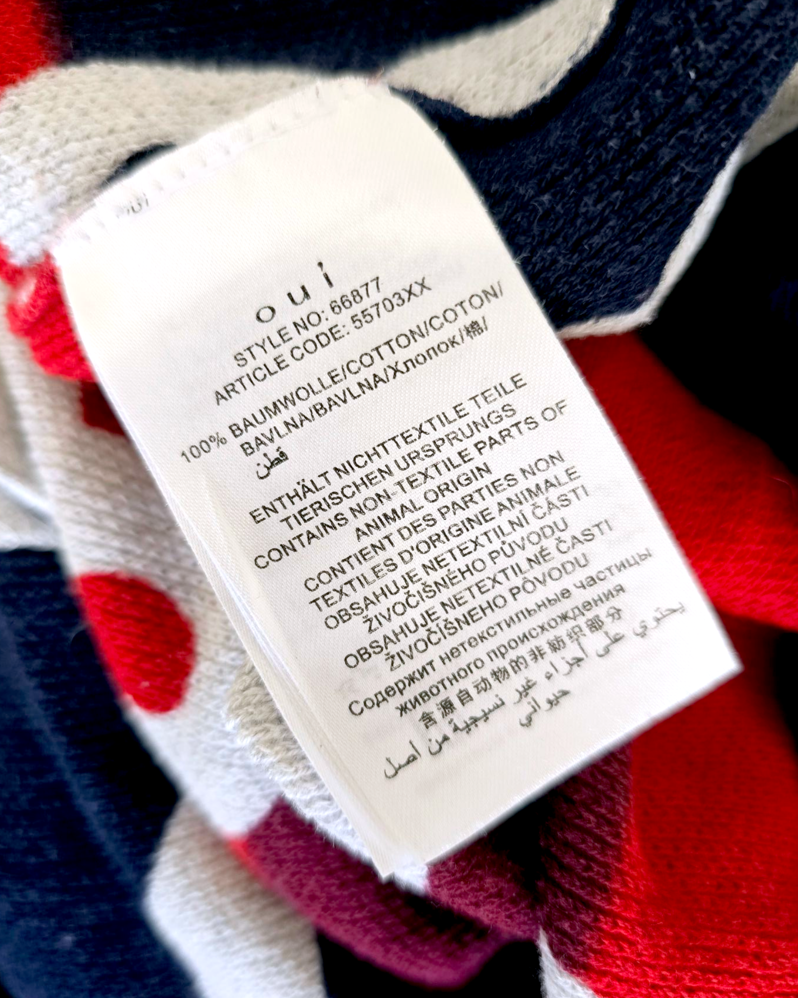 Cardigan + écharpe tags
