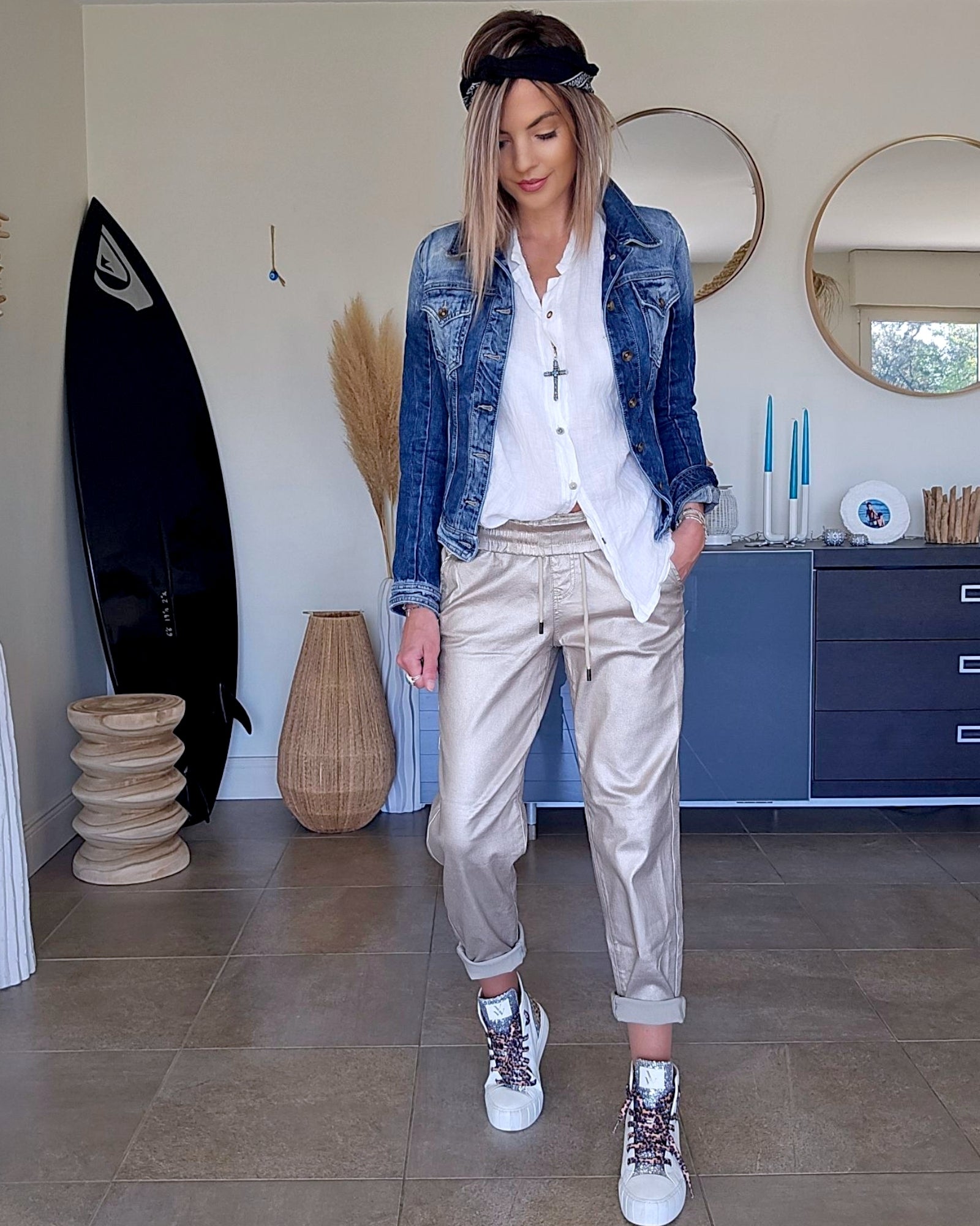 Veste delavé en denim