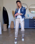Veste delavé en denim