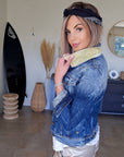 Veste delavé en denim