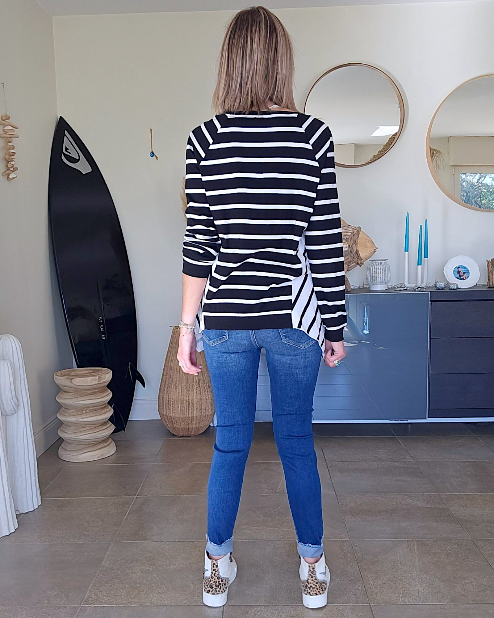 Sweat fin asymétrique